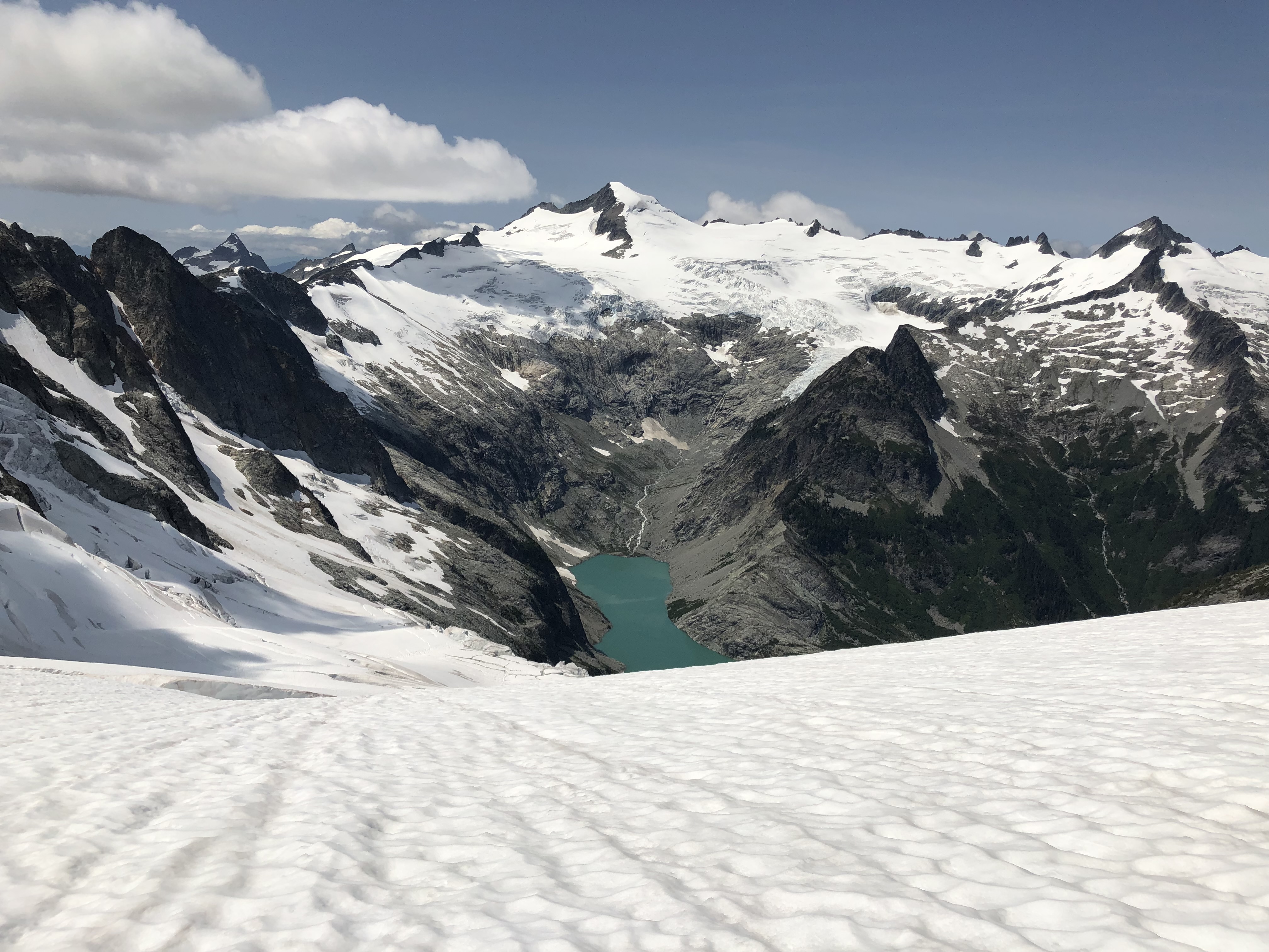 Eldorado Peak and its sweeping glacier in the North Cascades.