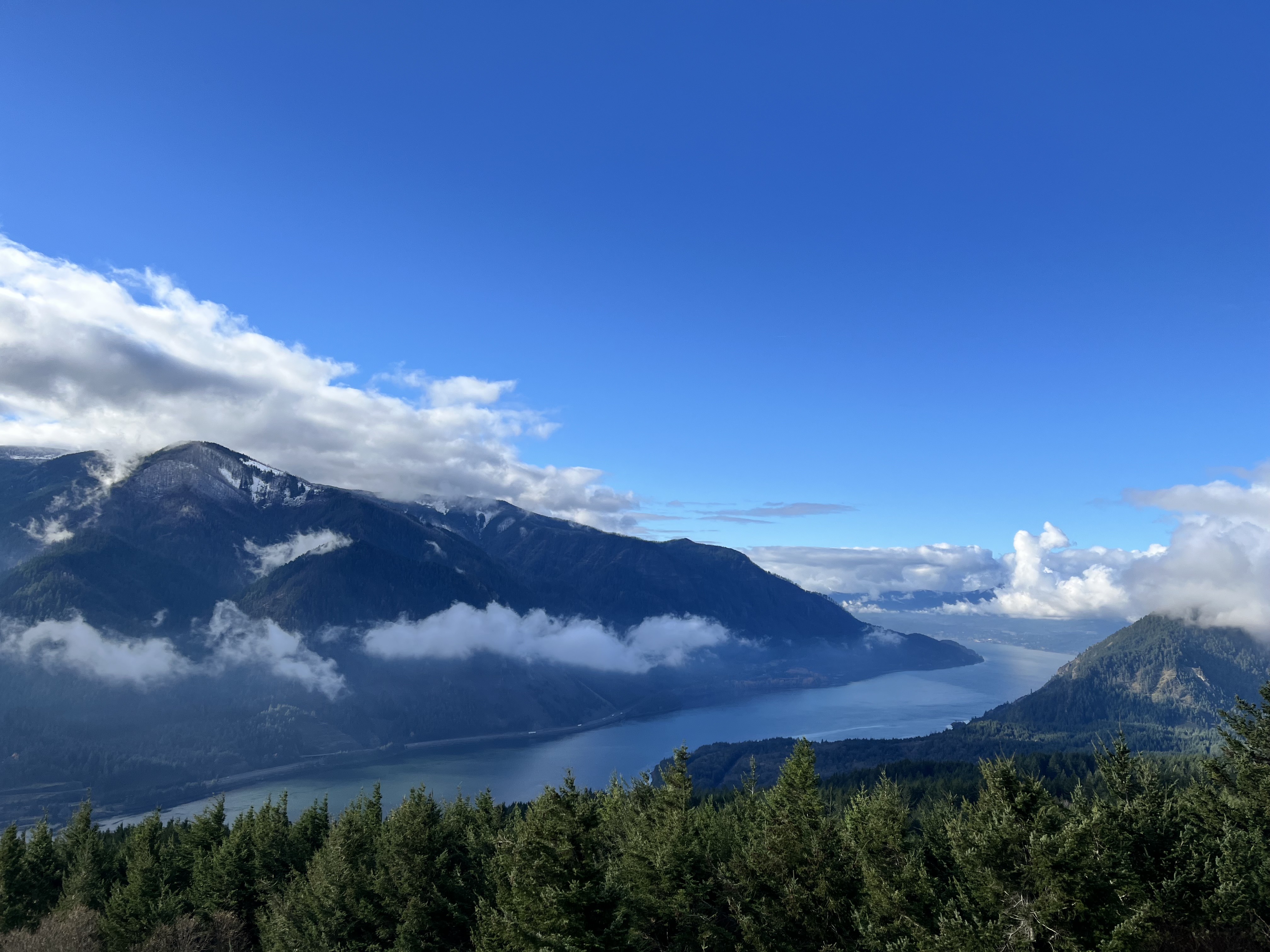 A view of the Columbia River.