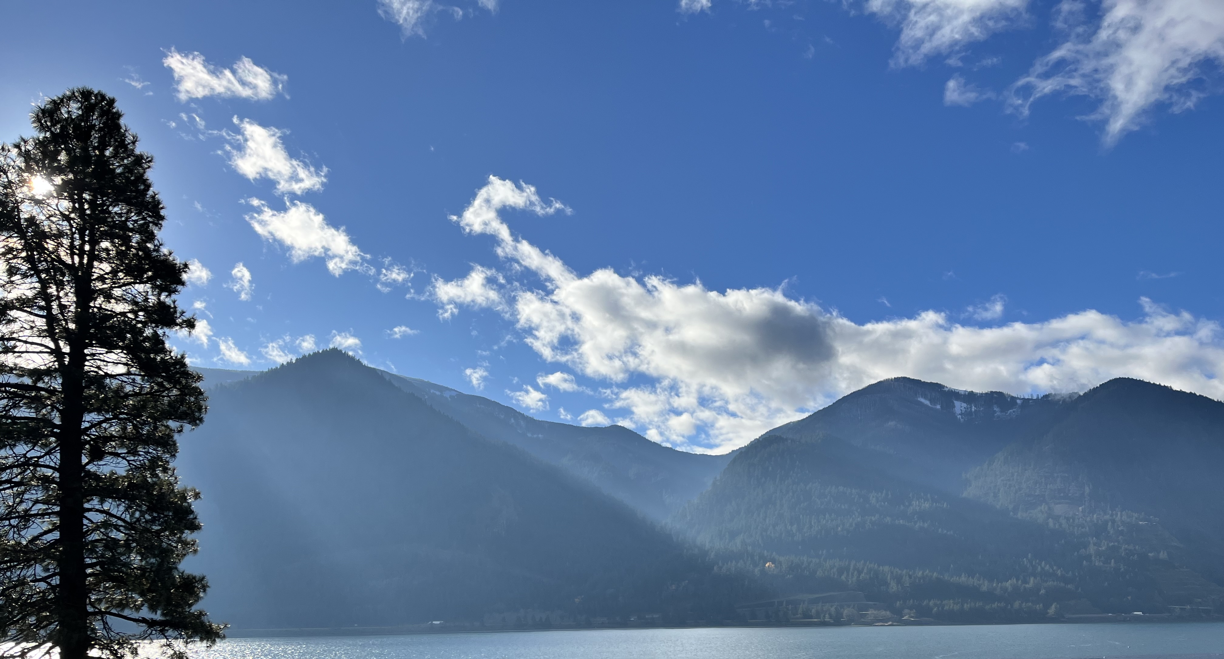 A view across the Columbia River.